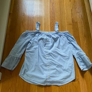 Abercrombie kids 13/14, colors are blue and white striped